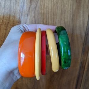 Vintage Bakelite colorful set